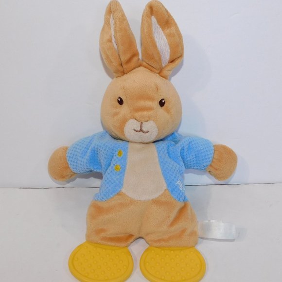 Beatrix Potter Peter Rabbit Plush Lovey Teether Crinkle Teething Toy Baby Infant - Picture 1 of 6